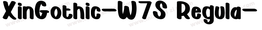 XinGothic-W7S Regula字体转换